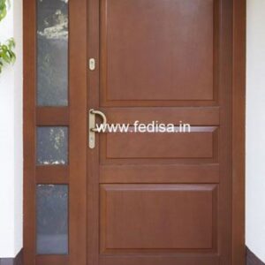 Main Door Design Safety Door Design Double Door Glass Design Teak Brown Color Door