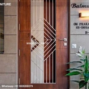 Wooden Door Design Iron Door Design Half Mirror Door Design Door Design With Glass And Wood