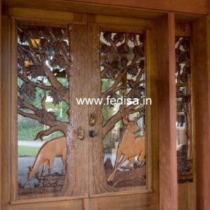 Wooden Door Design Main Door Grill Designs For Flats New Door Design 2024 Wooden Safety Door Design