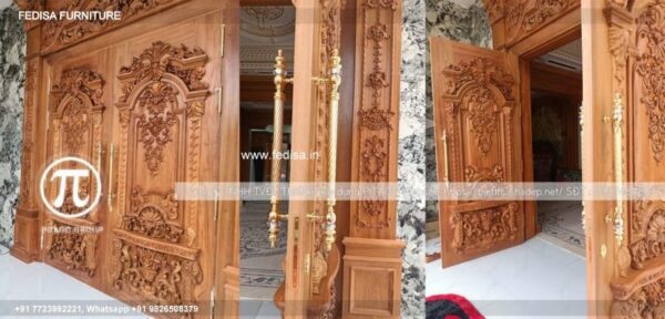 Wooden Door Design Bathroom Door Design Charcoal Door Design Half Mirror Door Design