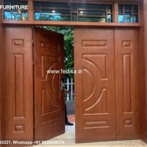 Wooden Door Design Double Door Design Laser Cutting Safety Door Design Darwaja Dijain
