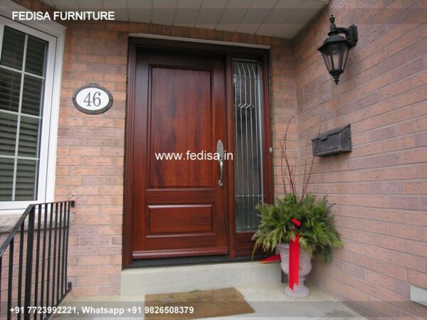 Wooden Door Design Main Door Grill Designs For Flats Steel Chokhat Design Plain Wooden Door Design