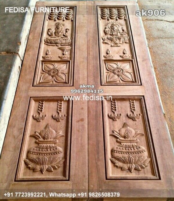 Wooden Door Design Sliding Door Design Pooja Room With Glass Door Steel Railing Door Design