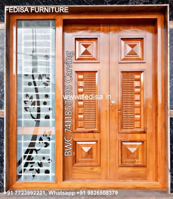 Door Design Front Door Design Corner Door Design Teak Veneer Door Design
