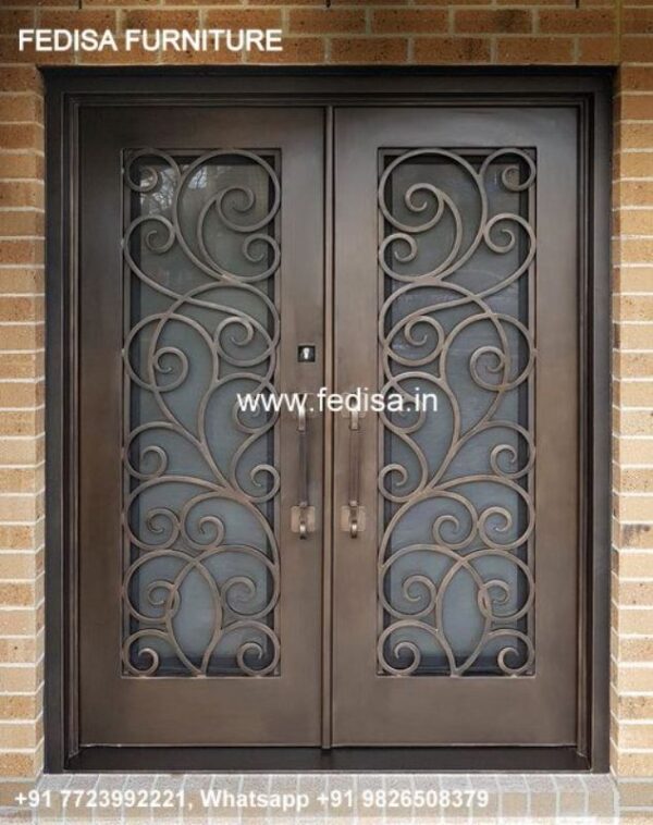 Wooden Door Design Iron Door Design Teak Brown Color Door New Main Double Door Design 2020 With Price