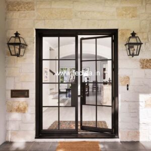 Wooden Door Design Main Door Grill Designs For Flats New Double Door Design 2042 Teak Brown Color Door
