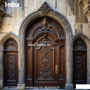 Wooden Carved Door Design Steel Gate Design For Main Door No-6779