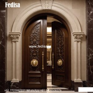 Arch Top Wooden Door Flush Door Mica Design No-6811