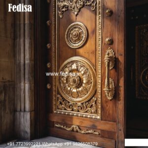 Ornate Door Design Aluminum Door Design For Bathroom No-6834