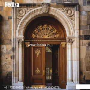 Decorative Wooden Doors Double Door Window Design No-6890