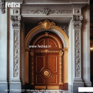 Luxury Classic Doors Wooden Grill Door Design No-6905