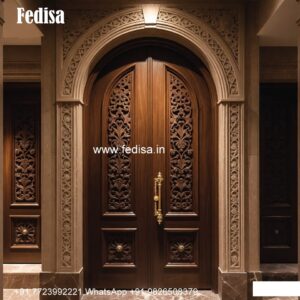 Arch Top Wooden Door Door Design Sagwan No-6934