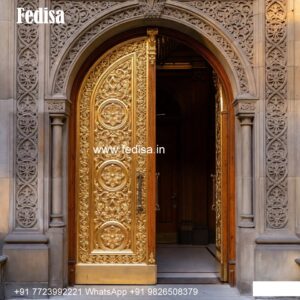 Handcrafted Wooden Door Jali Ke Darwaje Ki Design No-6951