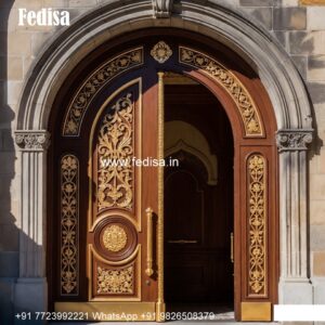 Italian Style Wooden Doors Main Door Design With Window No-7000