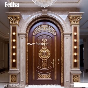 Royal Entrance Door Single Door Design For Home No-7026