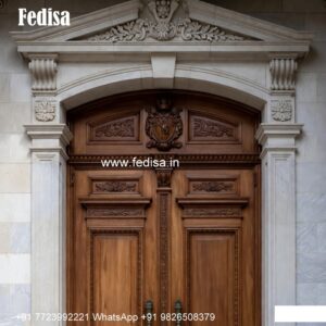 Carved Wooden Doors Main Gate Double Door Design No-7032
