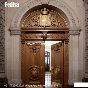 French Classic Doors Vinayagar Door Design No-7040