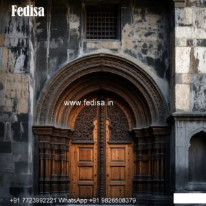 Solid Wood Classic Door Door Cover Design No-7111