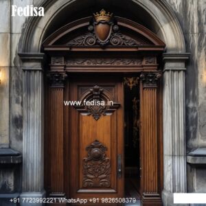 Home Entry Wooden Door Aluminum Door Jali Design No-7126