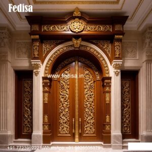 Carved Wooden Doors Front Safety Door Design No-7155