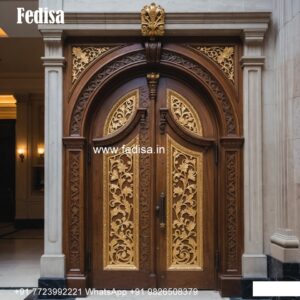 Home Entry Wooden Door Gate Mica Design No-7167