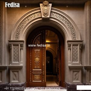 Hardwood Traditional Doors Butterfly Door Design No-7198