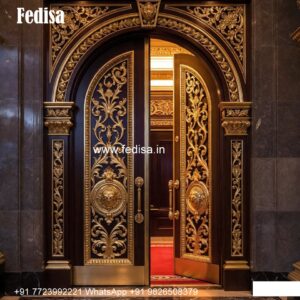 Heritage Door Design Flat Entrance Designs Exterior No-7232