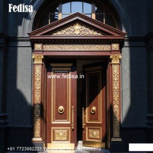 Solid Wood Classic Door Glass Door For Pooja Room Price No-7234
