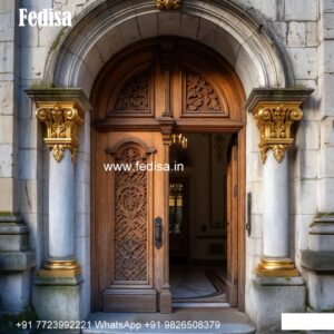 Hardwood Traditional Doors Wire Mesh Door Design No-7280