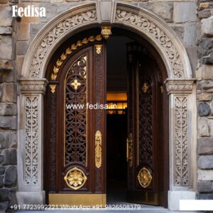 Elegant Double Door Classic Entry Design Chic Door Design No-7298