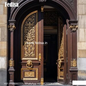 Double Door Classic Style Corridor Door Design No-7302