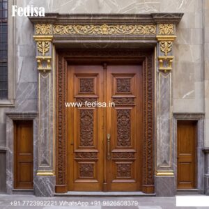 Arch Top Wooden Door Modular Kitchen Door Design No-7303