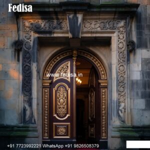 Vintage Wooden Door Main Door Vinayagar Design No-7308