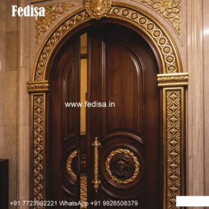 Hardwood Traditional Doors Latest Pooja Room Door Design No-7321