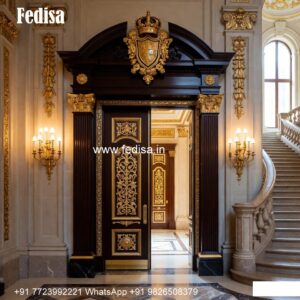 Front Entrance Classic Door Shutter Gate Design For Home No-7330