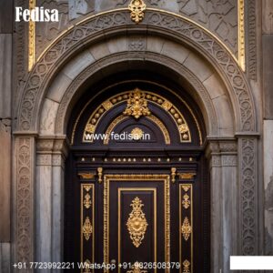 Double Door Classic Style Sagwan Door Frame Design No-7343