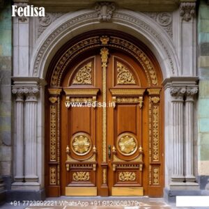 Hardwood Traditional Doors Main Entrance Door Design For Home No-7403