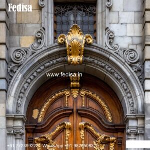 Classic Wooden Main Door Design For Home Double Palla Door No-7417