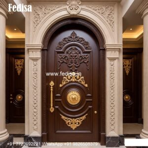 Decorative Wooden Doors Double Door Frame Design No-7423