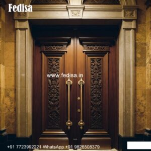 Classic Door Design Flat Entrance Wall Design No-7429