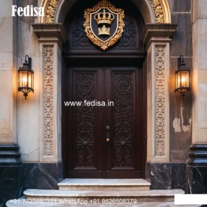 Vintage Wooden Door Temple Main Door Design No-7431