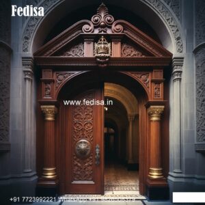 Antique Door Style Wooden Main Double Door Design No-7434