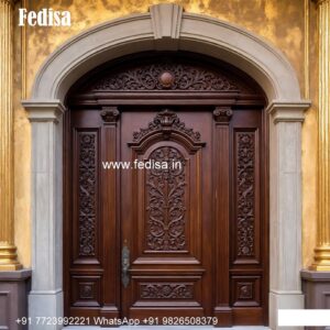 Elegant Double Door Classic Entry Design Tata Pravesh Door Design No-7462