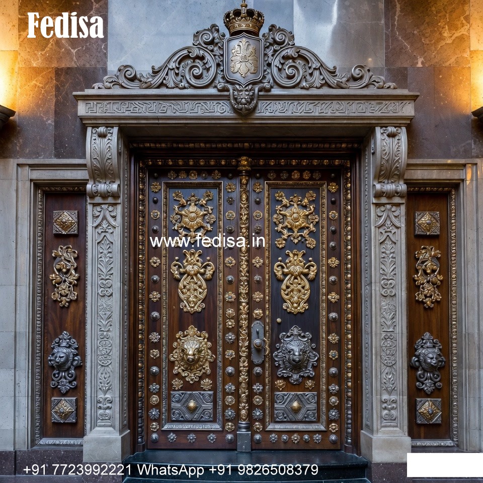Decorative Wooden Doors Main Door Safety Door Design No-7464