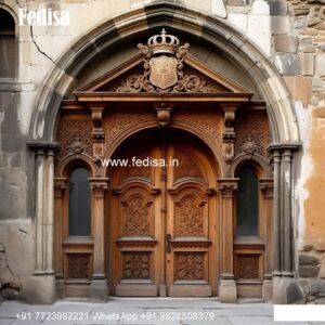 Glass Panel Classic Door Door Railing Design No-7469