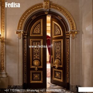 Teak Wood Door Design New Main Door Design 2026 Iron No-7481