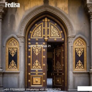 Rustic Classic Door Traditional Front Door Design No-7489