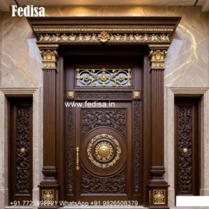 Main Door Classic Design Cnc Cutting Door No-7493