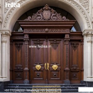 Villa Entrance Door Flat Main Door Outside Design No-7496