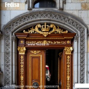 Classic Wooden Main Door Design For Home Lohe Ka Room Gate No-7499